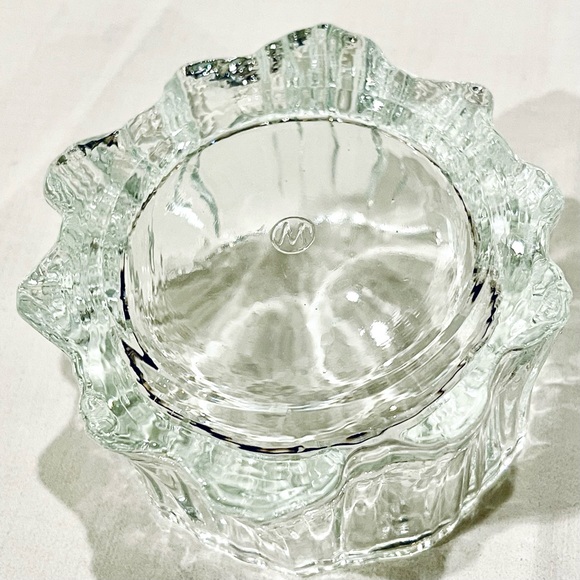 VINTAGE Mosser Clear Glass Victorian Lady Dresser Trinket Jewelry - Picture 9 of 15